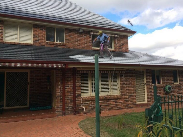 cement tile roof painting Sydney